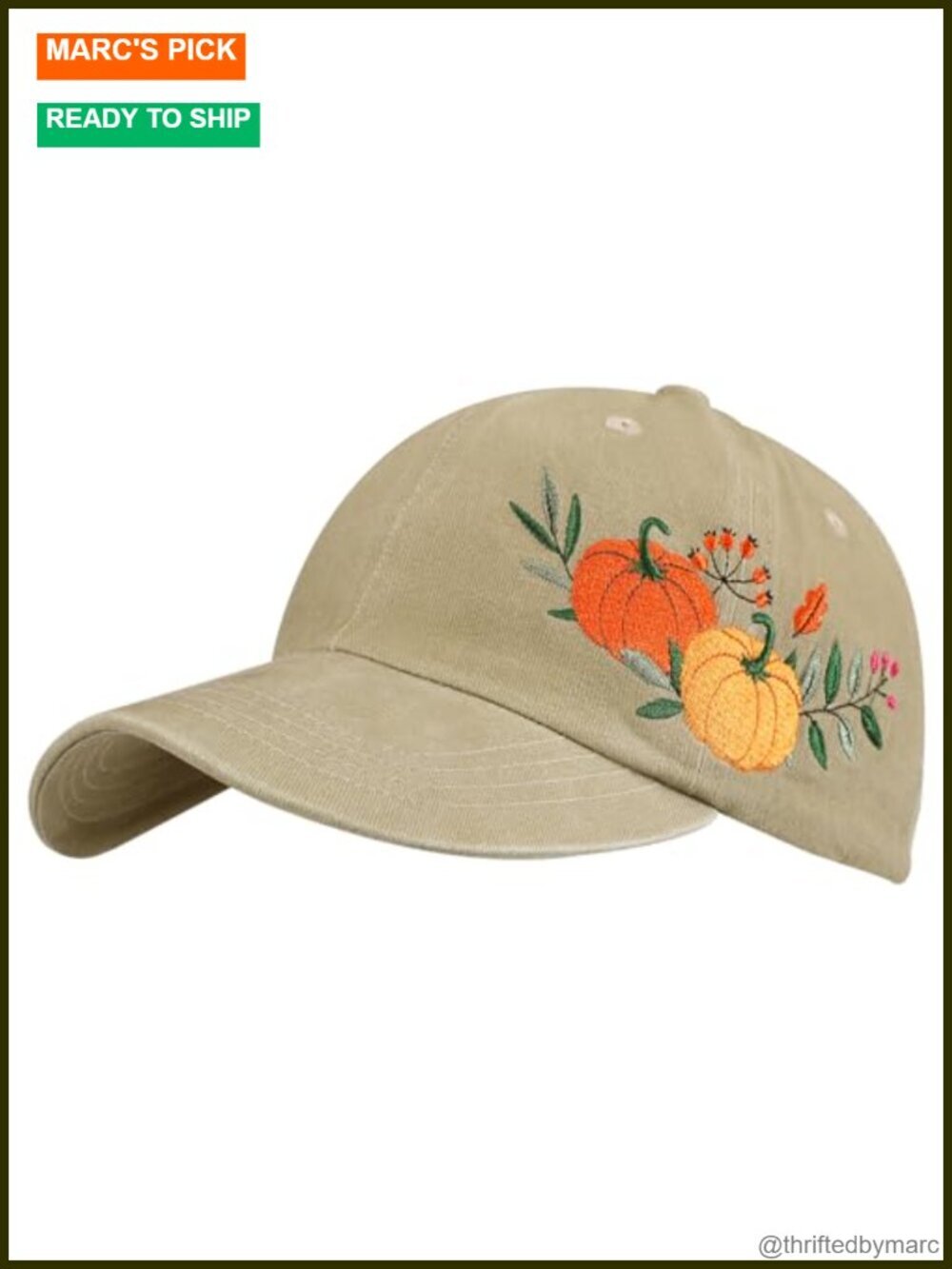 Embroidered Baseball Cap - Adjustable Soft Breathable Cotton Hat